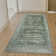 Davide 1229 Transitional Crackled Green Area Rug