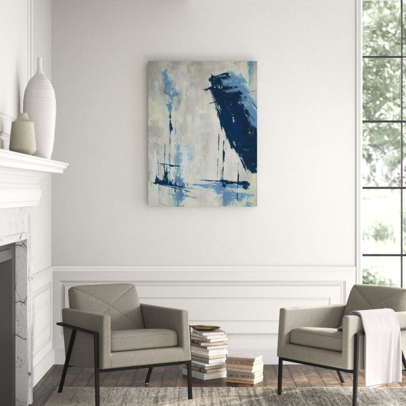 Foggy Cove I Print by Barclay Butera, Image Brush Gel, 72" H x 54" W