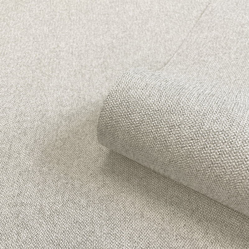 Janovia 10.05m x 53cm Textured Semi-Gloss Wallpaper Roll, Silver