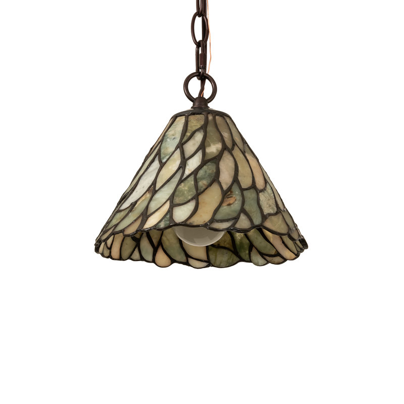8" Wide Willow Jadestone Mini Pendant