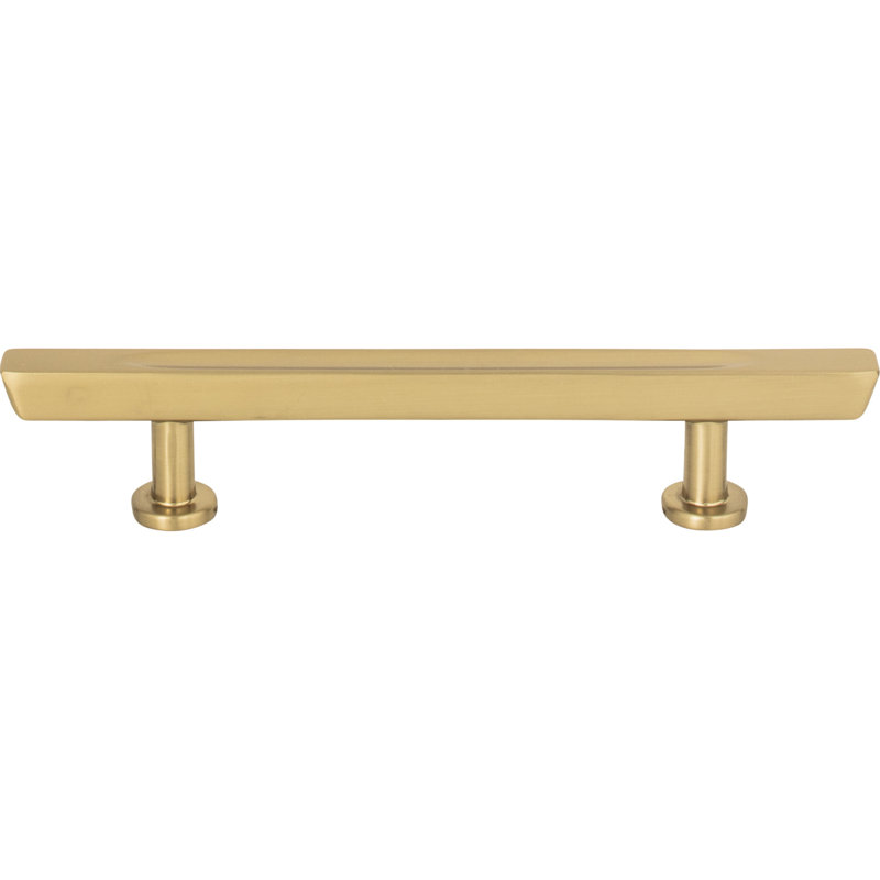 Warm Brass Matte Finish Modern Bar Pull with Mounting Hardware