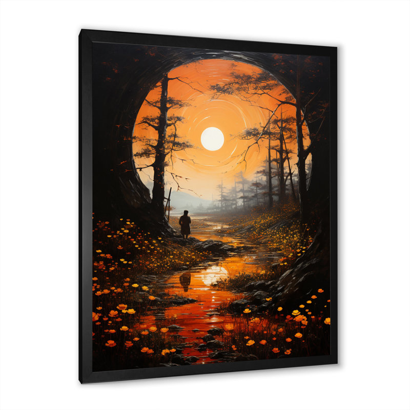 Impression sur toile encadrée, "Zeuminra", Cadre photo noir, H 20 po x l 12 po x P 1 po