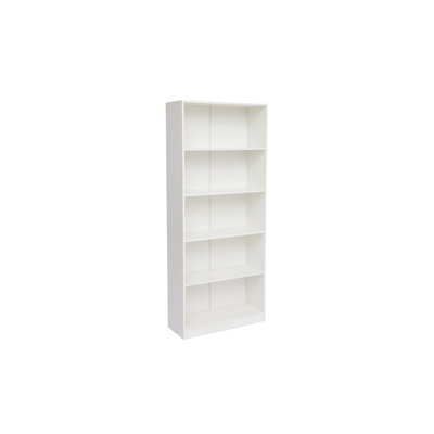 5-Tier Bookshelves Storage Cabinet White