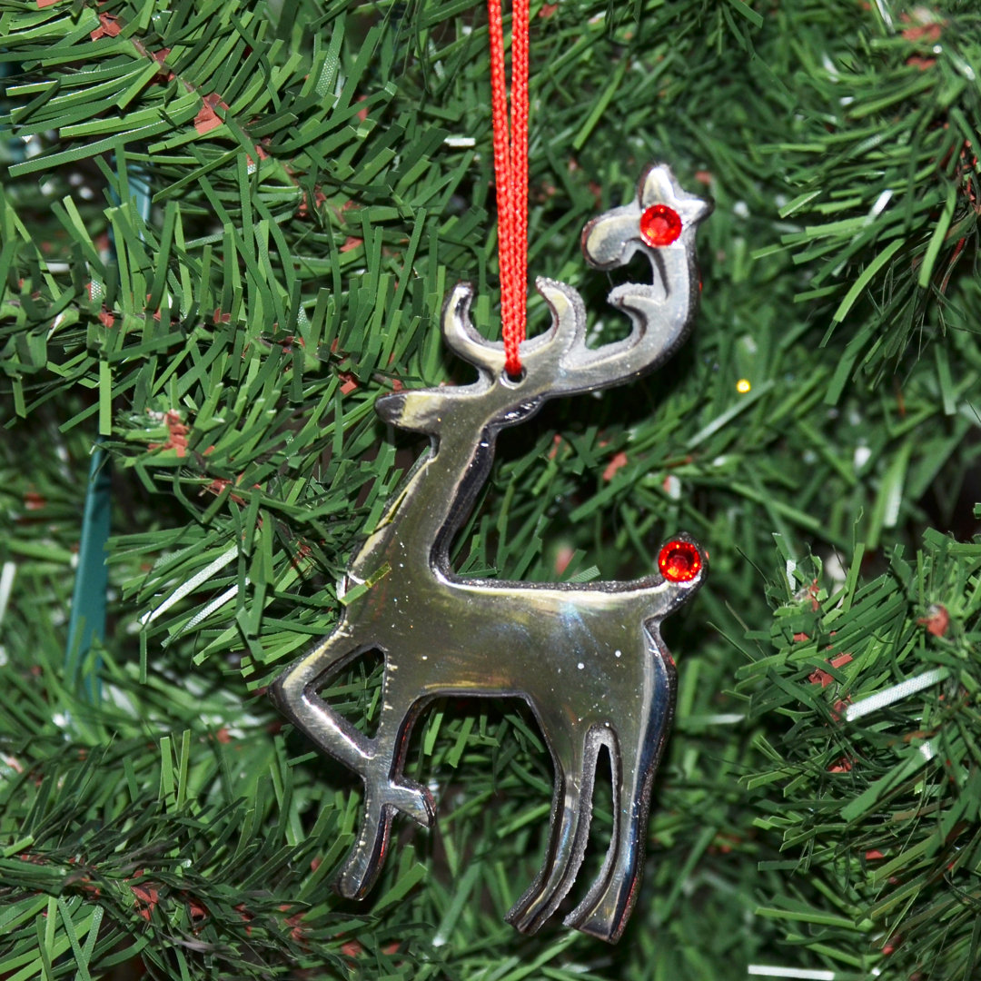4.5'' Handmade Metal Hanging Figurine Ornament The Holiday Aisle®