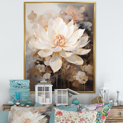 Rétro connexion de lotus sur toile