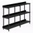Darcy 3-Tier Black Finish Entryway Accent Table With Metal Leg, 33.84" H X 46.99" W X 11.75" D