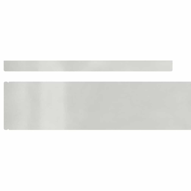 10cm H x 450cm W Stainless Steel Lawn Edging