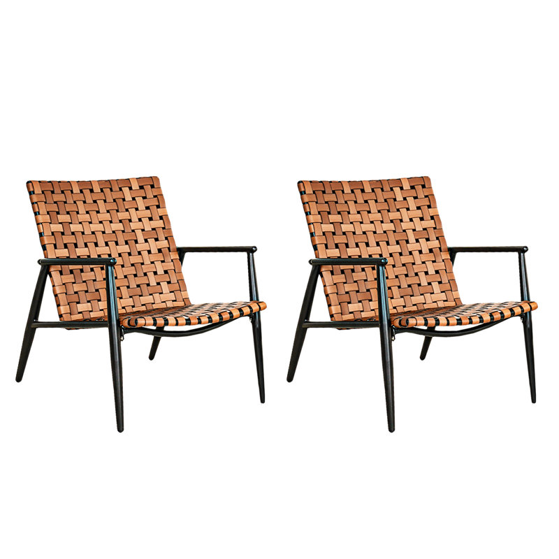 Edelie Wicker Outdoor Lounge Chair