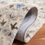 Tapis damassé en laine / coton touffeté à la main en gris / beige-708602481