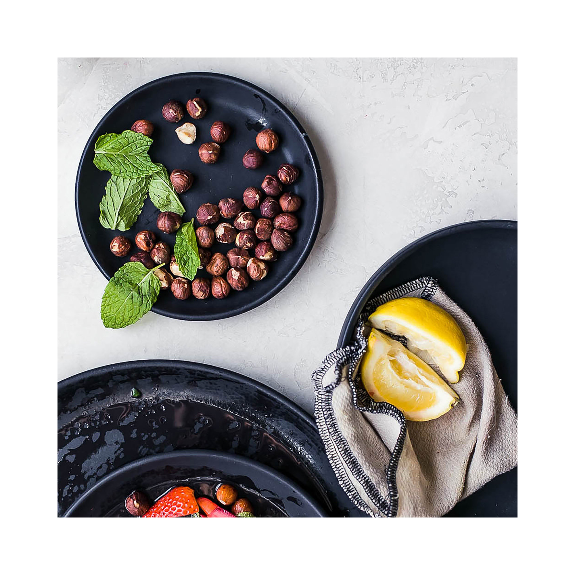 Borgen Bread and Butter Plate, Basalt