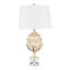 33.5" Acrylic Table Lamp With White Shade