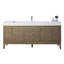 Linear 72'' W Single Bathroom Vanity Base-445592355