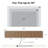 Calonne Floating Fluted TV Stand for 70" TV, LED Lighting & Flip-Down Storage, Free Standing Media TV Console