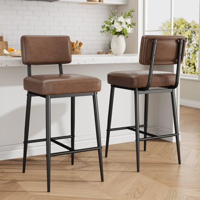 Counter Stool with Metal Frame