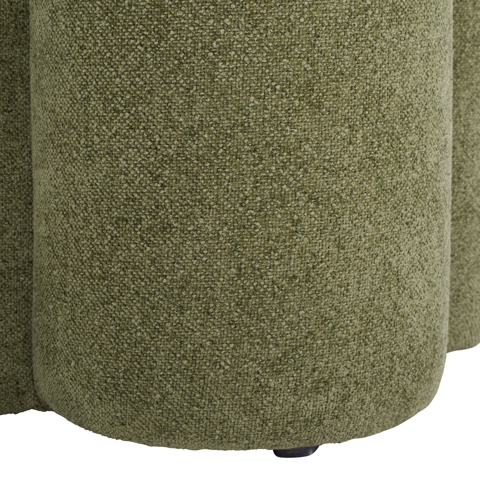 17" Linen Upholstered Ottoman