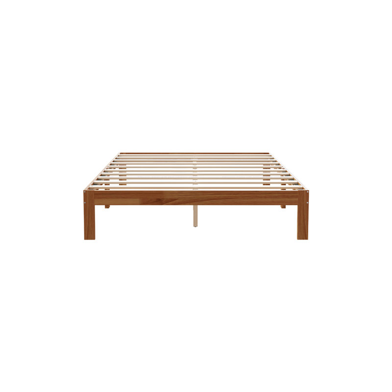 Lit plateforme 12 "en bois massif avec lattes en bois, aucun sommier requis, Grand lit, Cerisier