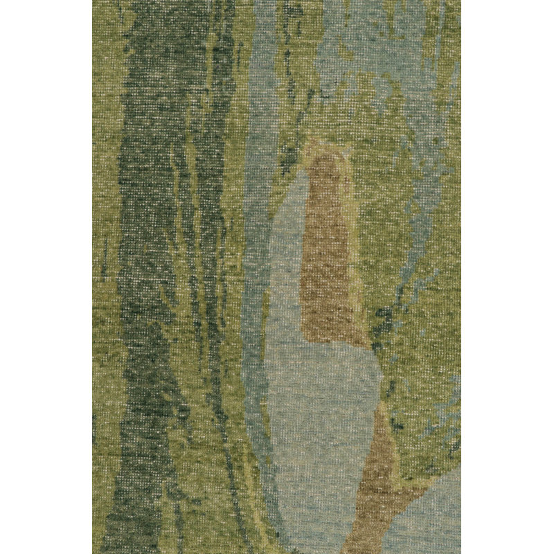 Distressed Homage Hand Knotted Wool Animal Print Area Rug, Rectangle 15' x 24'