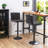 Amjed Swivel Upholstered Adjustable Height Counter Stool with Metal Frame-1368879179