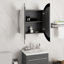 Adebare Bathroom Cabinet with Round Mirror & LED-1650620173-1662955004