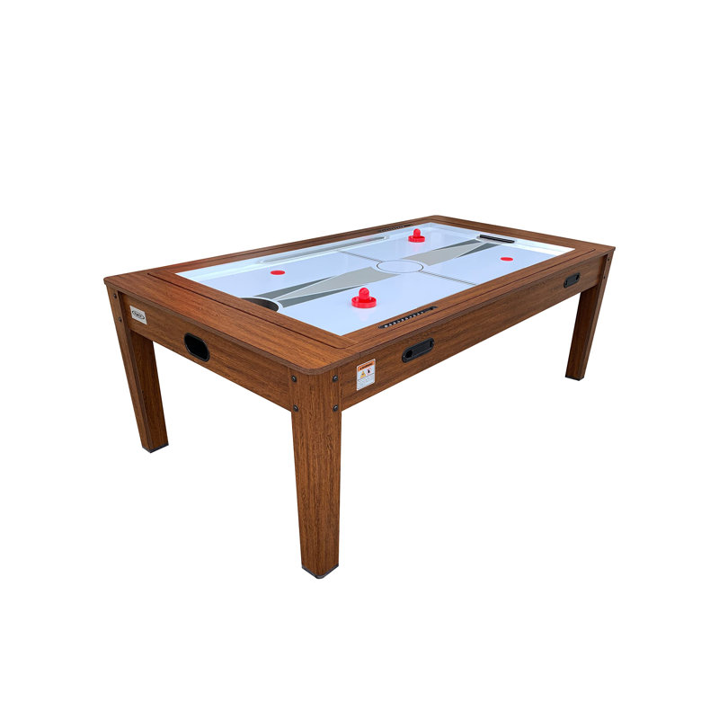 Table de billard pivotante multi-jeux 7,5 pieds Rack Luxor 4-en-1, Vert, Jaune
