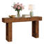 Console 63 po, canapé long derrière le canapé, table d'entrée en bois-1688961886