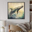 «Graceful Whale - Animals», reproduction d'art sur toile-676797730-623426683