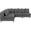 99" Wide Velvet Symmetrical Modular Corner Sectional-82749481