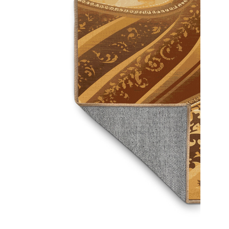 Tapis cachemire traditionnel lavable à la machine Parkdale - brun clair, 3 X 5