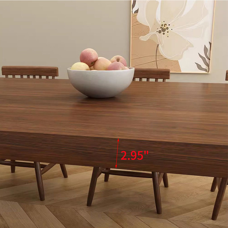 Ensemble de table de salle à manger simple et moderne en bois massif, H 29,5 po x L 78,7 po x l 31,4 po
