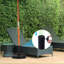  Porte-parapluie 26,5 lb, base de parasol de patio, 15 po de diamètre-1659327912