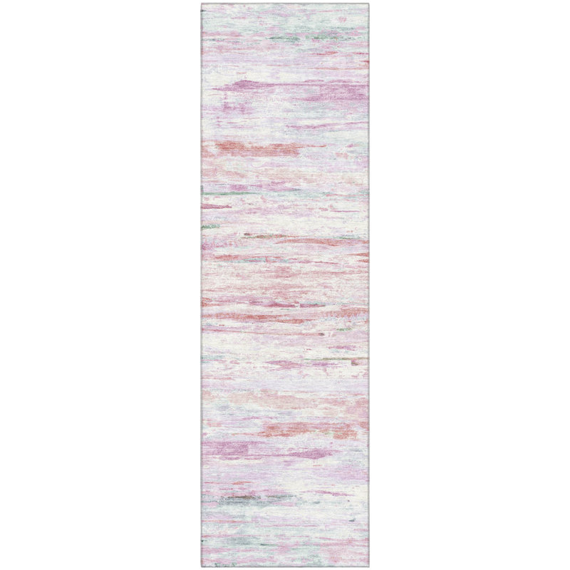 Premium Machine Washable Mundell Abstract Rug, Runner 2'3" x 7'6"