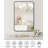 Metal Frame Mirror for Wall, Round/Rectangle Bathroom & Entryway Mirror Decor, Easy Install