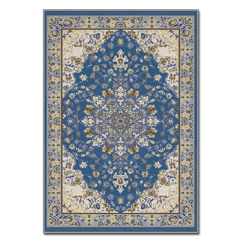 Luxurious Velvet Area Rug, 4.6 x 7.2 Feet | 100% Polyester, 740 g/m² | Non-Slip Felt Dot Underside, Machine Washable | Digital Print Design, Easy to Clean, Perfect for Living Room & Bedroom Décor