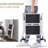 2 Stepsstepladder, Foldable, Ladder With Non-Slip Rubber Mat, Step Stool With Release Button, Lightweight Steel, For Up To 150 Kg
