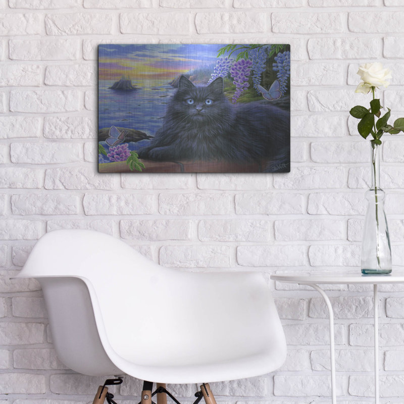 Winston Porter «Elvira's Seaside Evening» par Bridget Voth, art mural en métal, H 16 po x l 24 po