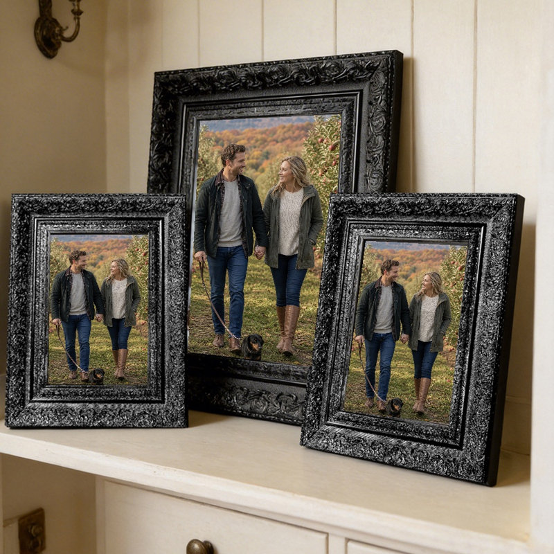 Cadre photo noir 1PC pour photos et cadeaux de 5 po x 7 po, Black, 1, 5" W x 7" H