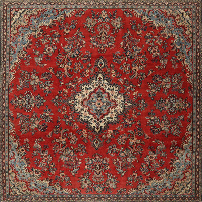 Tapis oriental rouge / gris / bleu Aleksander