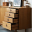 Buffet en teck de style simple et rétro-129019555