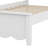 Wooden Platform Bed Featuring a Headboard
