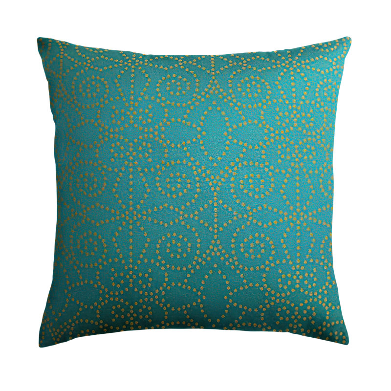 Makemo Geometric Feather Reversible Throw Pillow