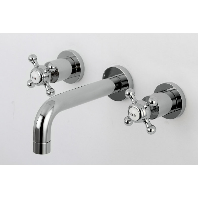 Robinet de salle de bain mural Metropolitan, Chrome poli