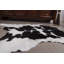 Tapis noir/blanc tissé à la main