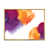 Toile avec cadre flottant or