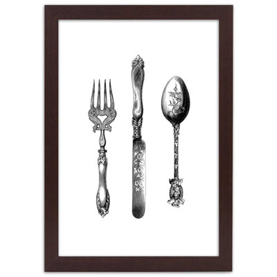 Rustic Cutlery - Single Picture Frame Print