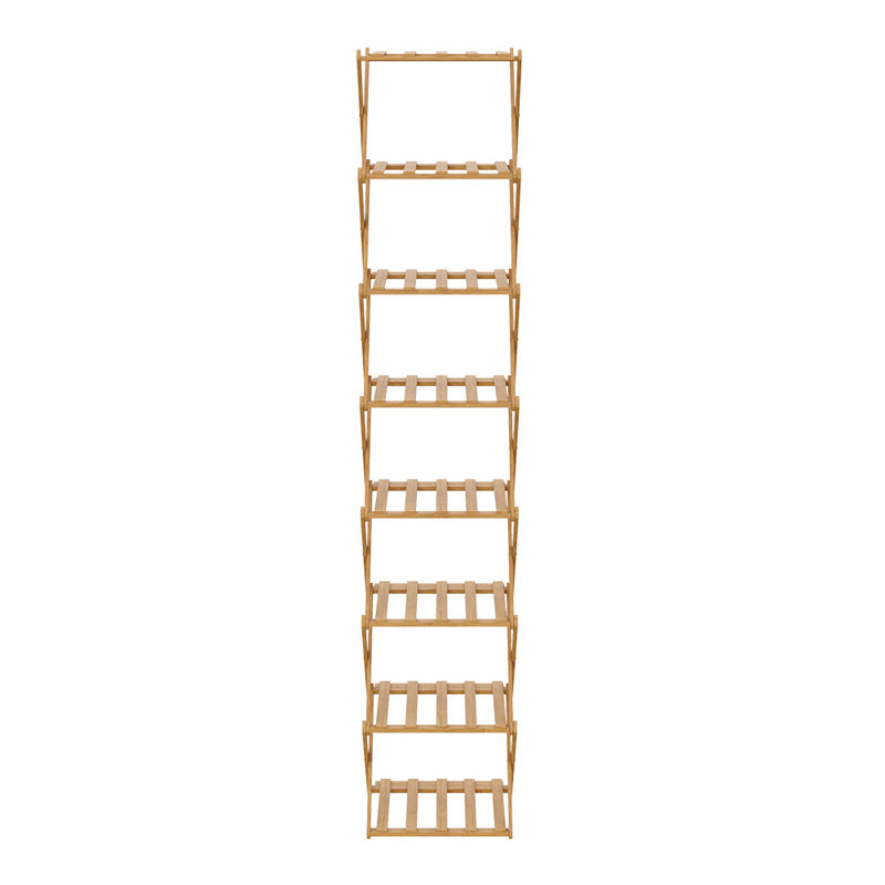 Stackable Shoe Rack, 122cm H x 26cm W x 26cm D, Light Brown