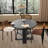 Extendable Dining Table For 4-6 People, Round Dining Table-736967080