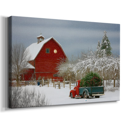 Pale Winter Yule Chapel-Premium Gallery Wrapped Canvas