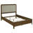 Verona Walnut Upholstered Queen Panel Bed