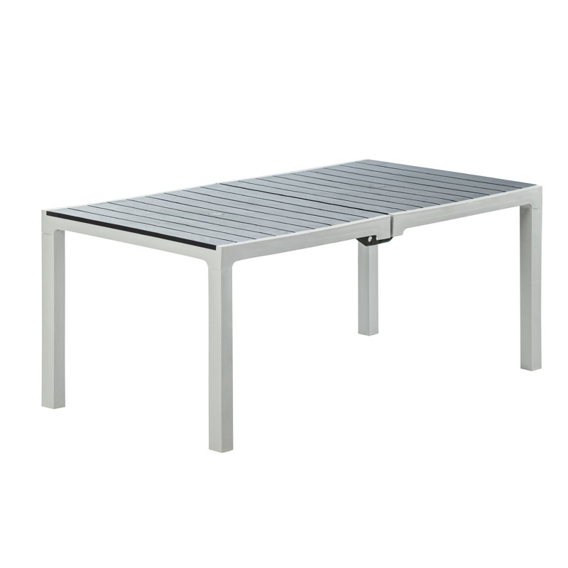 Armbrister 8 - Person Plastic Dining Table, Gray