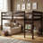 Low Loft Bed Twin Size With Ladder, Wooden Loft Bed For Kids, Junior, Young Teens, Pine Wood Twin Bed Frame, Space-Saving Design, No Box Spring Needed, Easy Assembly, Espresso-1245536867-1253197649